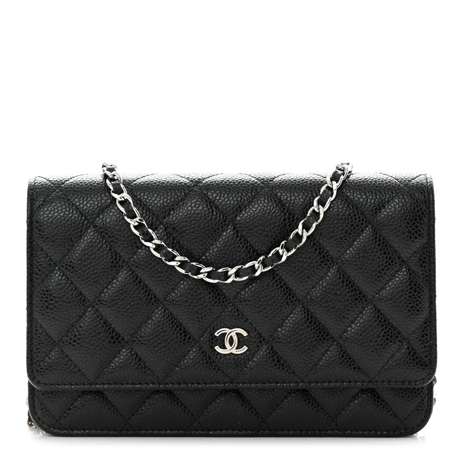 Chanel Caviar Quilted Wallet on Chain WOC Black 1 of 11