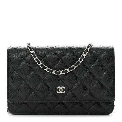 Chanel Caviar Quilted Wallet on Chain WOC Black 1 of 11