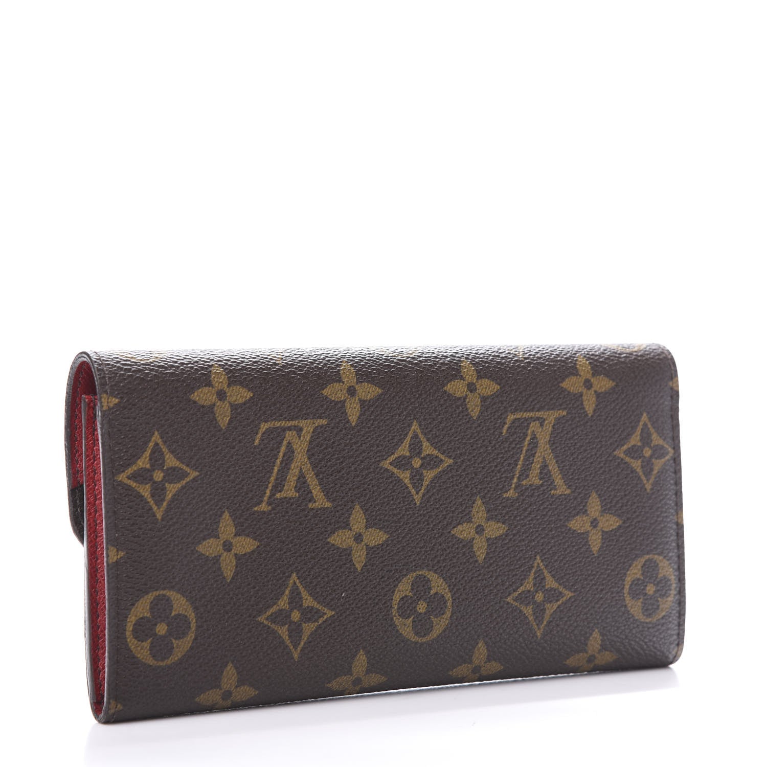 Louis Vuitton Monogram Emilie Wallet Red 3 of 11