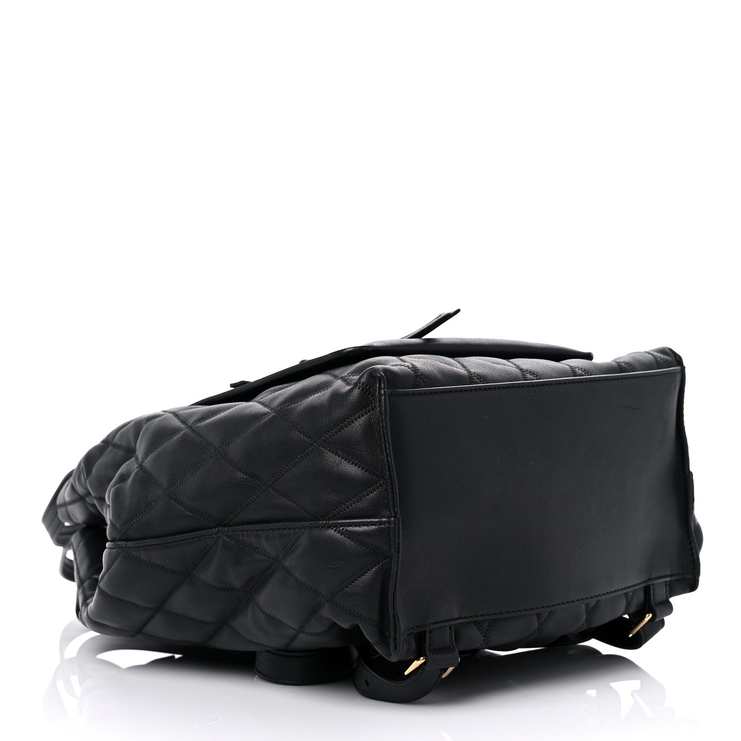 Givenchy Rubberized Canvas Quilted Duo Backpack Black 4 of 13
