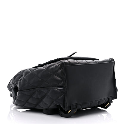 Givenchy Rubberized Canvas Quilted Duo Backpack Black 4 of 13