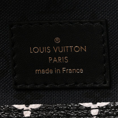 Louis Vuitton Monogram Giant Crafty Neverfull MM Creme Rouge Black 6 of 11
