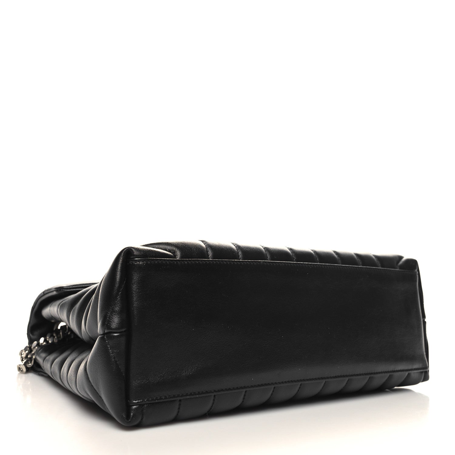 Saint Laurent Calfskin Y Quilted Monogram Medium Loulou Chain Satchel Black 4 of 11