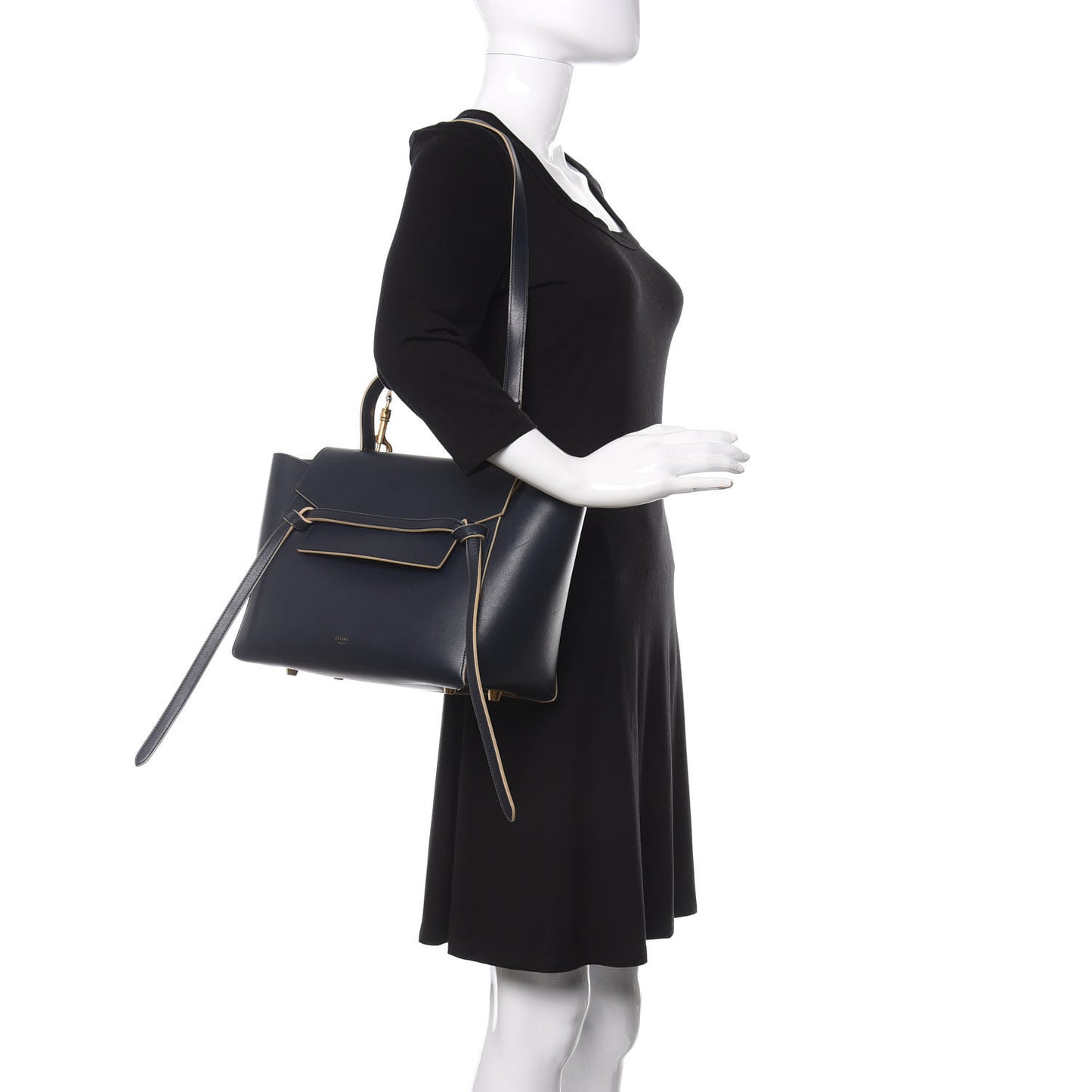 Palmelato Calfskin Mini Belt Bag Navy