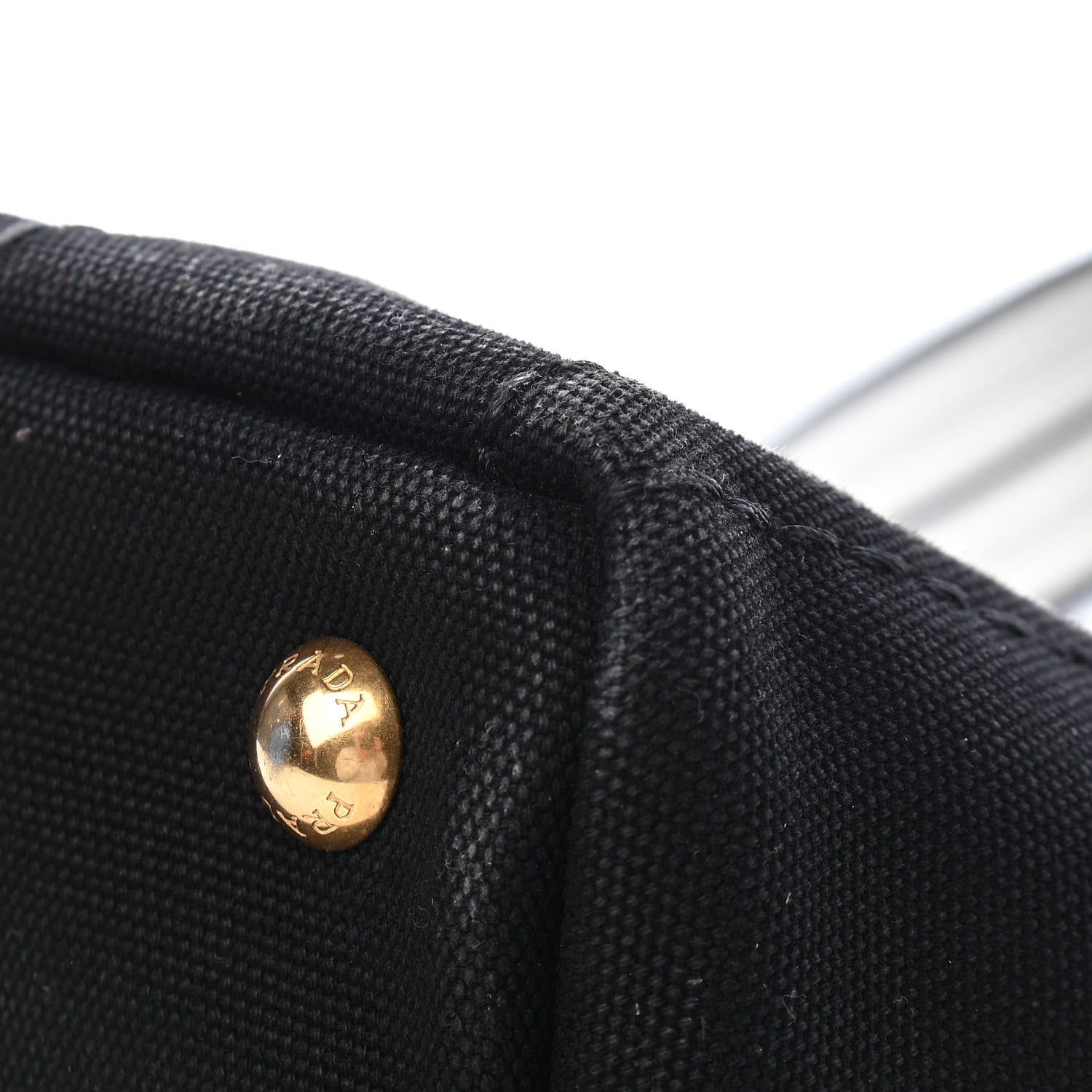 Prada Canapa Small Logo Tote Black Talco 25 of 29