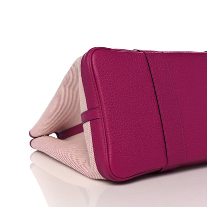 Hermes Toile Negonda Garden Party Tote 36 MM Rose Pourpre 7 of 9