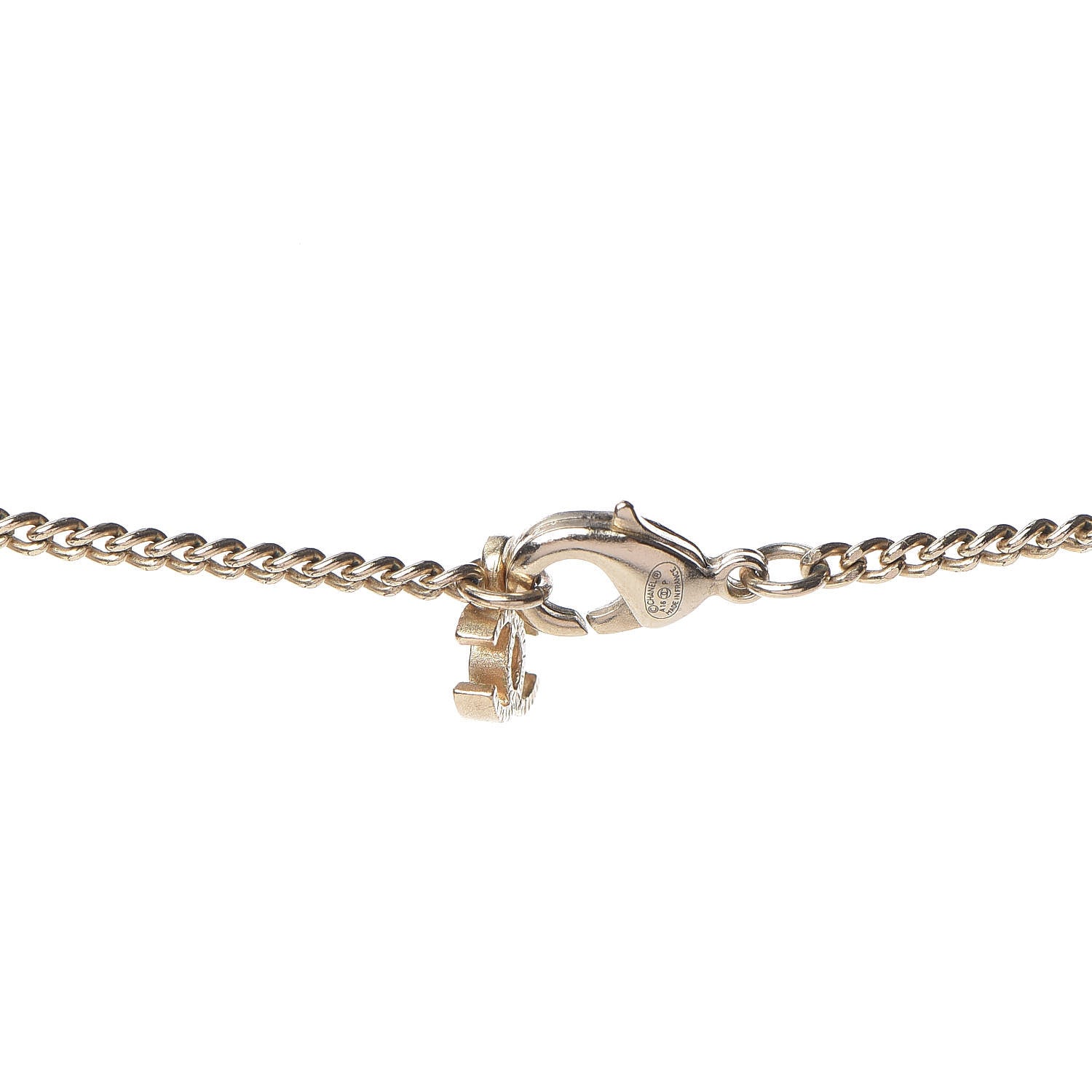 Chanel Pearl Camellia Necklace Gold 4 of 5