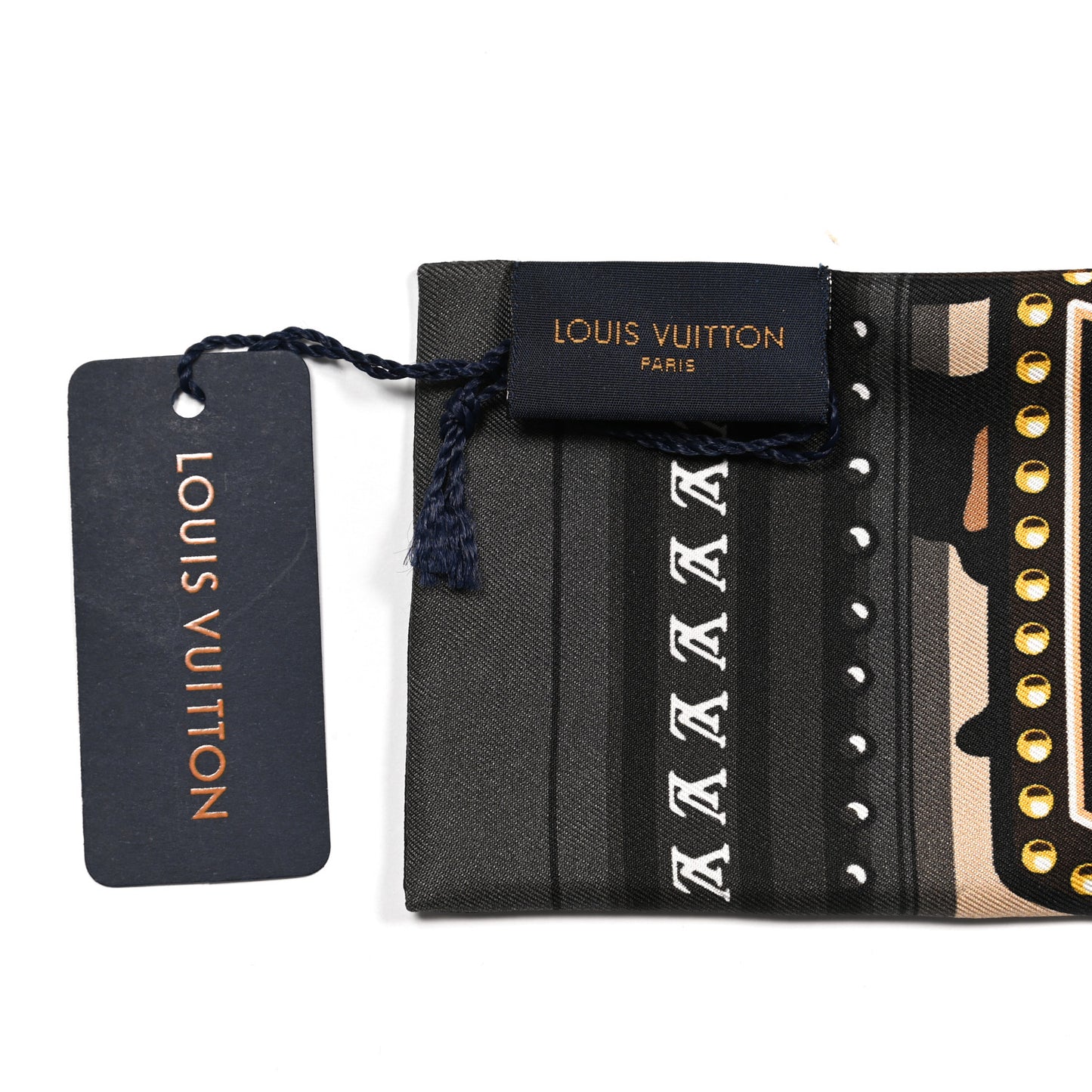 Silk Monogram LV World Bandeau Brown