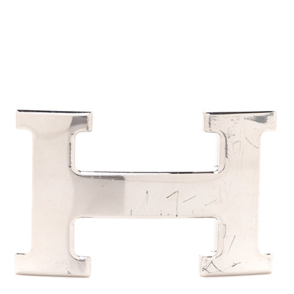 Hermes Polished Palladium 32mm H Belt Buckle Silver 1 of 5