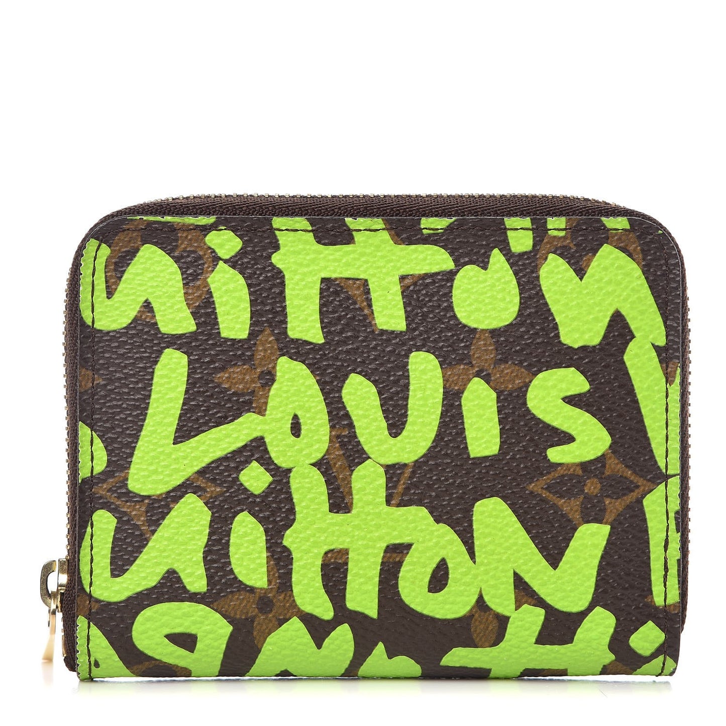 Monogram Graffiti Zippy Coin Purse Wallet Green