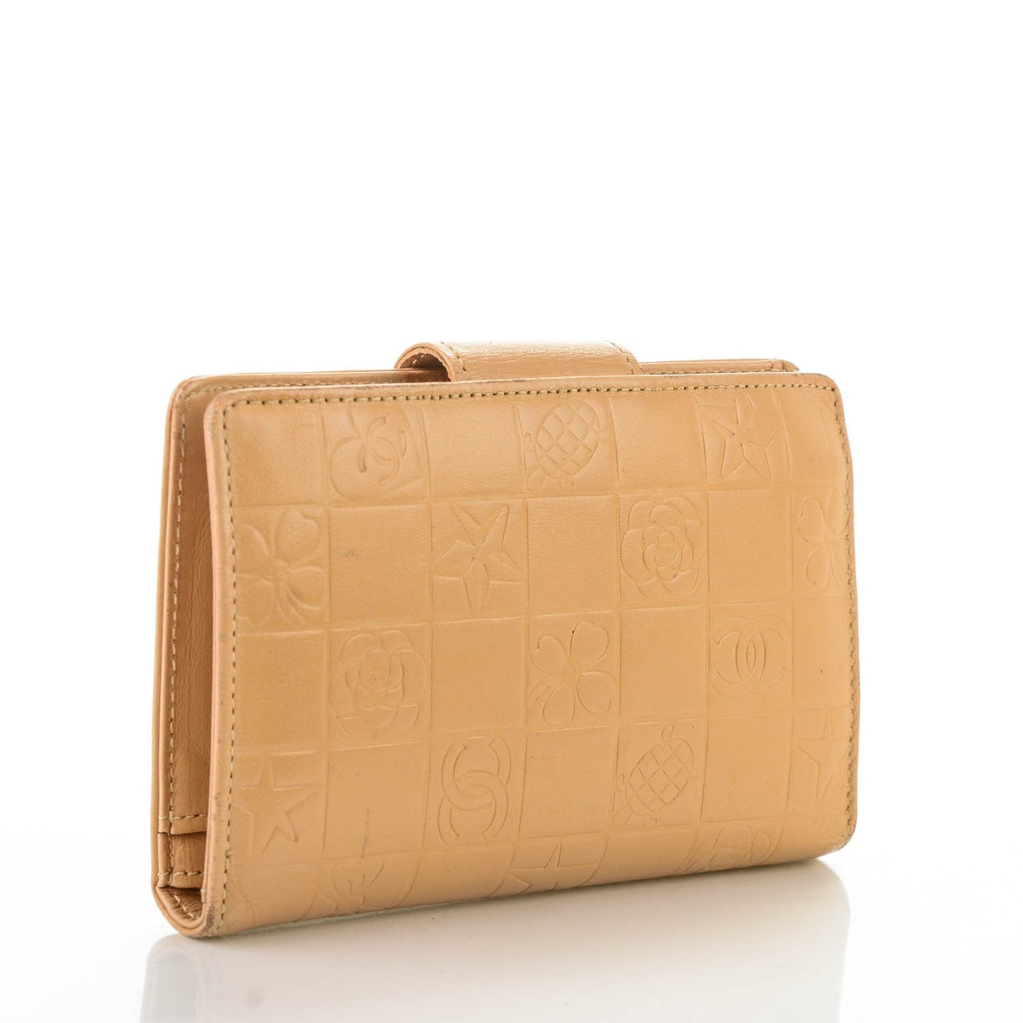 Lambskin Precious Symbols Wallet Beige