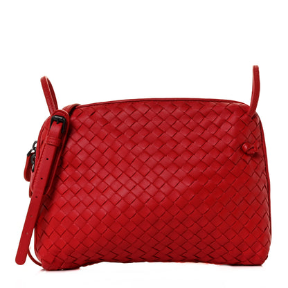 Bottega Veneta Nappa Intrecciato Nodini Crossbody Messenger Red 1 of 7