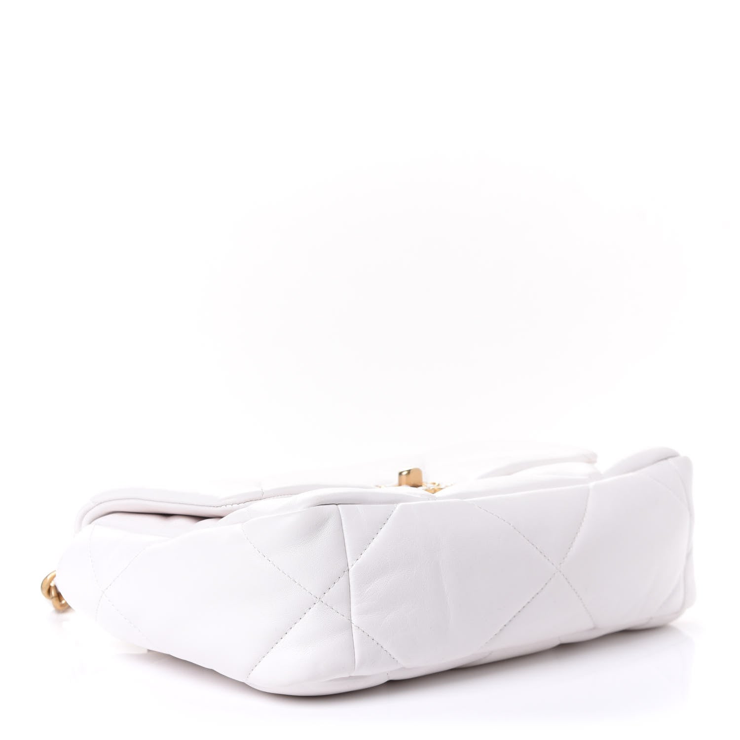 Chanel Lambskin Quilted Medium Chanel 19 Flap White 3 of 5