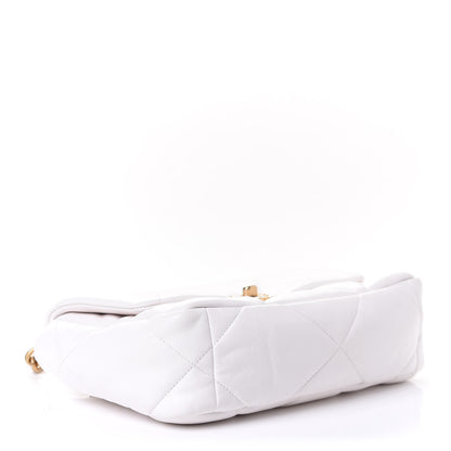 Chanel Lambskin Quilted Medium Chanel 19 Flap White 3 of 5