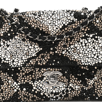 Chanel Suede Crystal Mini Rectangular Flap Grey Black Multicolor 8 of 11