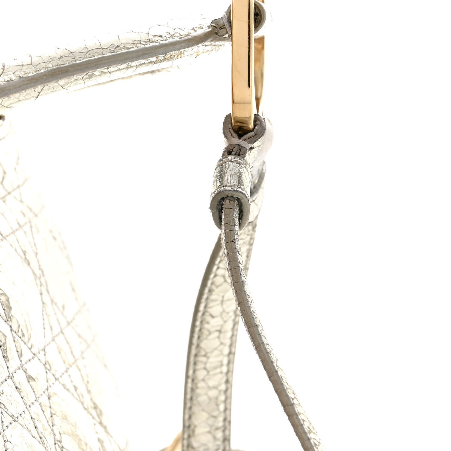 Metallic Calfskin Small Stardust Backpack Silver