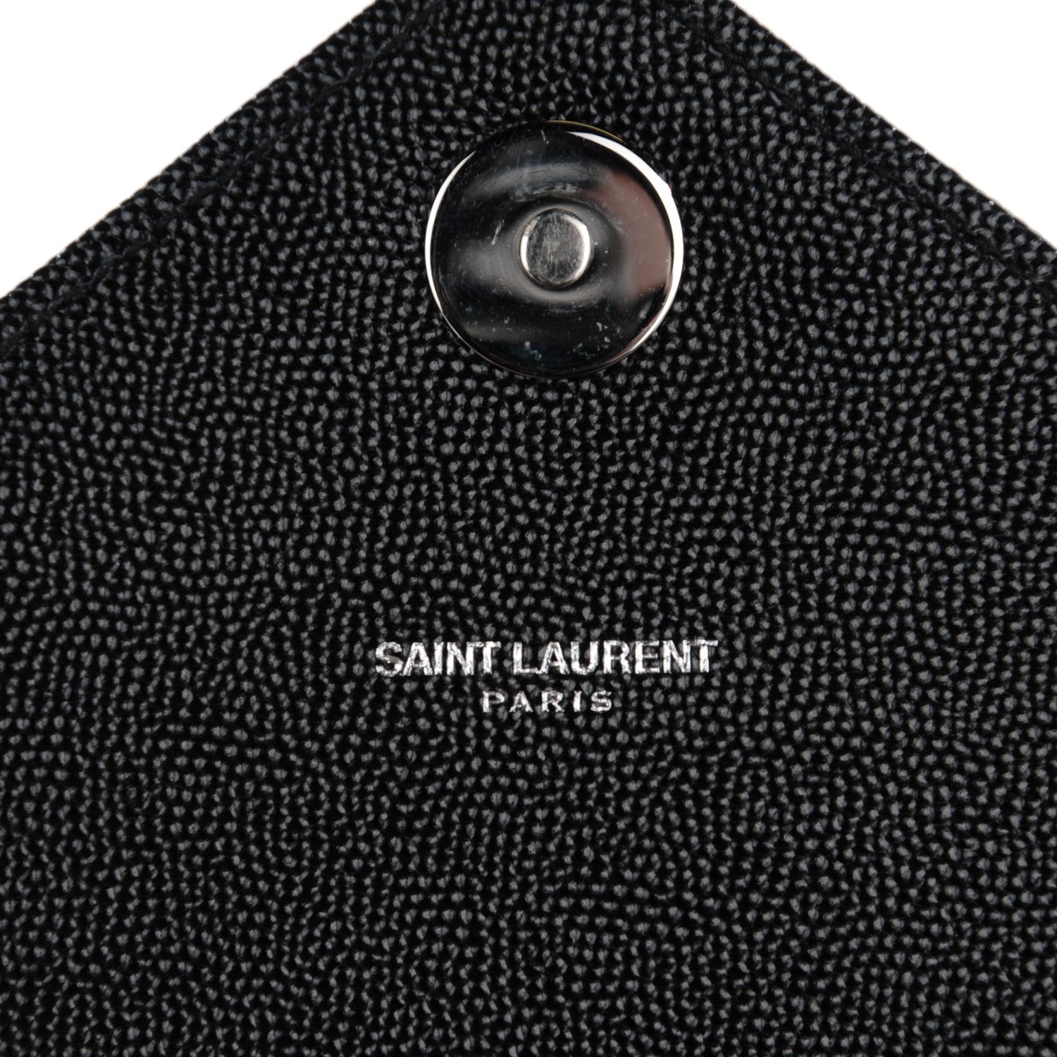 Saint Laurent Grain De Poudre Matelasse Chevron Large Monogram Satchel Black 7 of 8