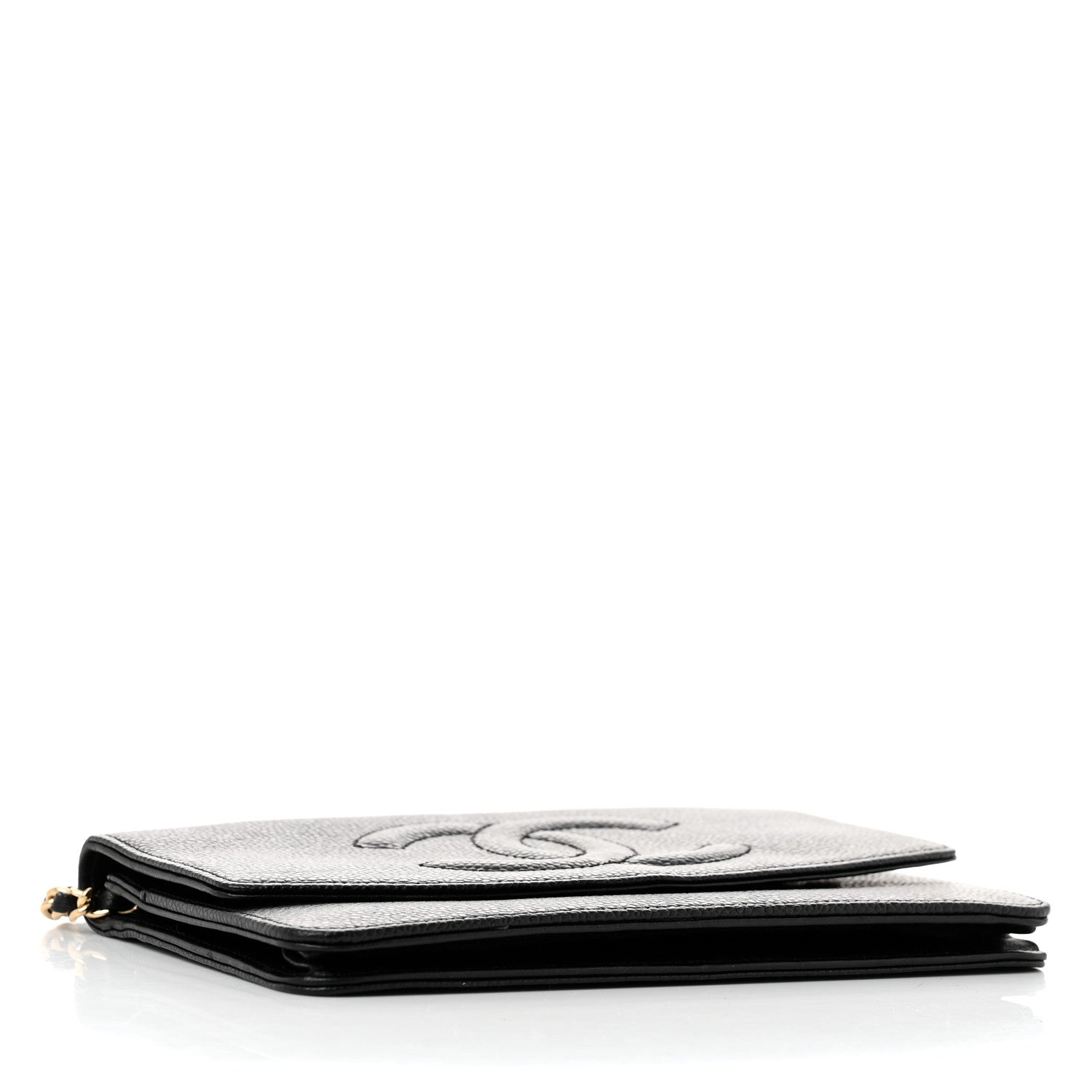 Chanel Caviar Timeless CC Wallet On Chain WOC Black 4 of 14