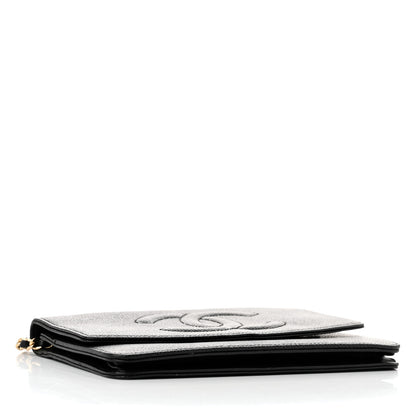 Chanel Caviar Timeless CC Wallet On Chain WOC Black 4 of 14