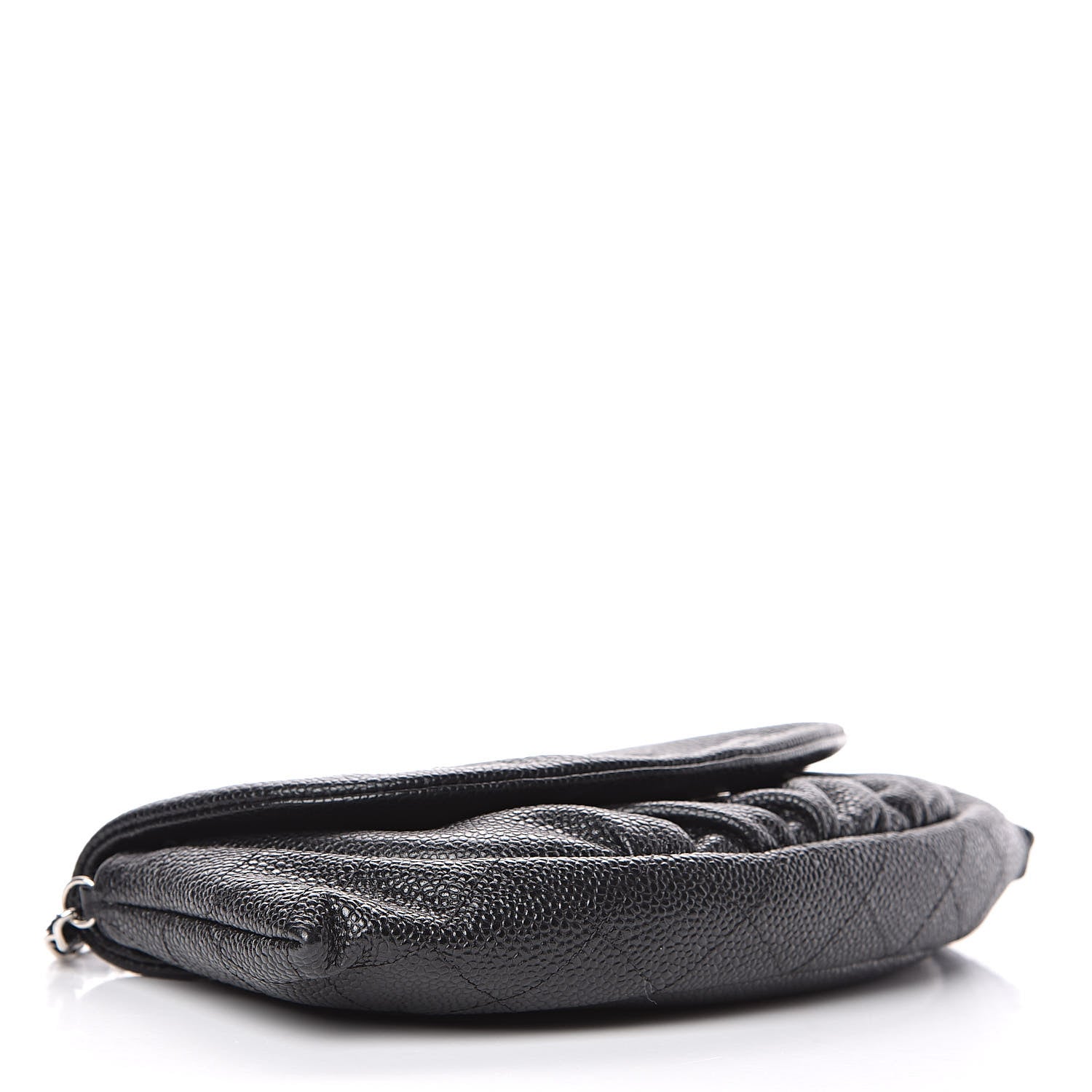 Chanel Caviar Half Moon Wallet On Chain WOC Black 4 of 11