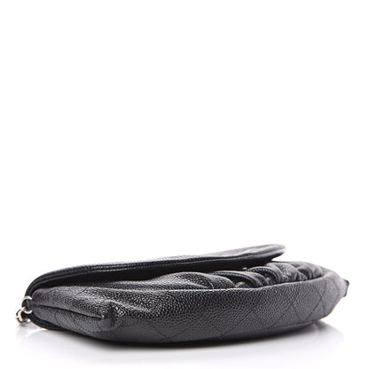 Chanel Caviar Half Moon Wallet On Chain WOC Black 4 of 11