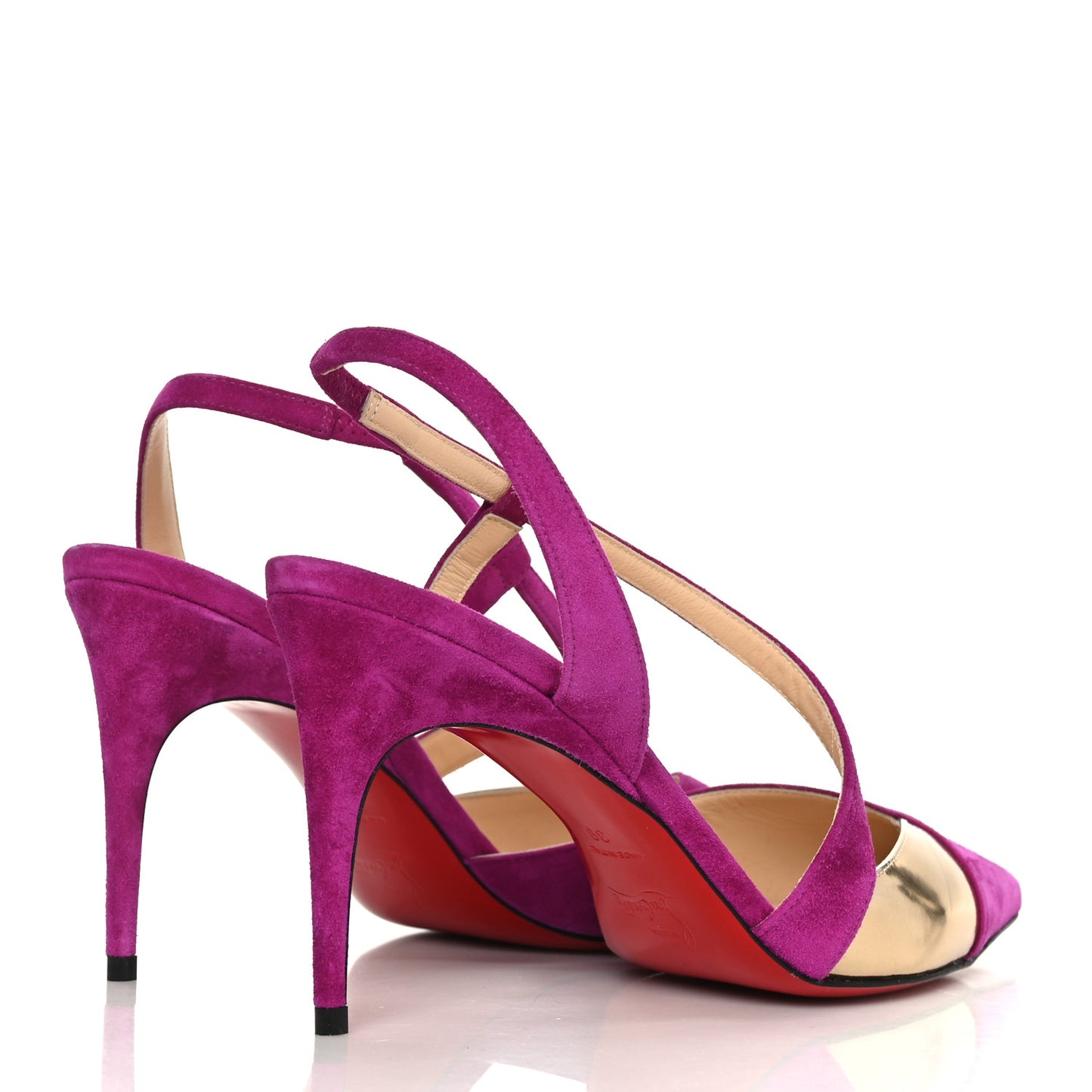Veau Velours Platina 100 Pumps 39 Cassis