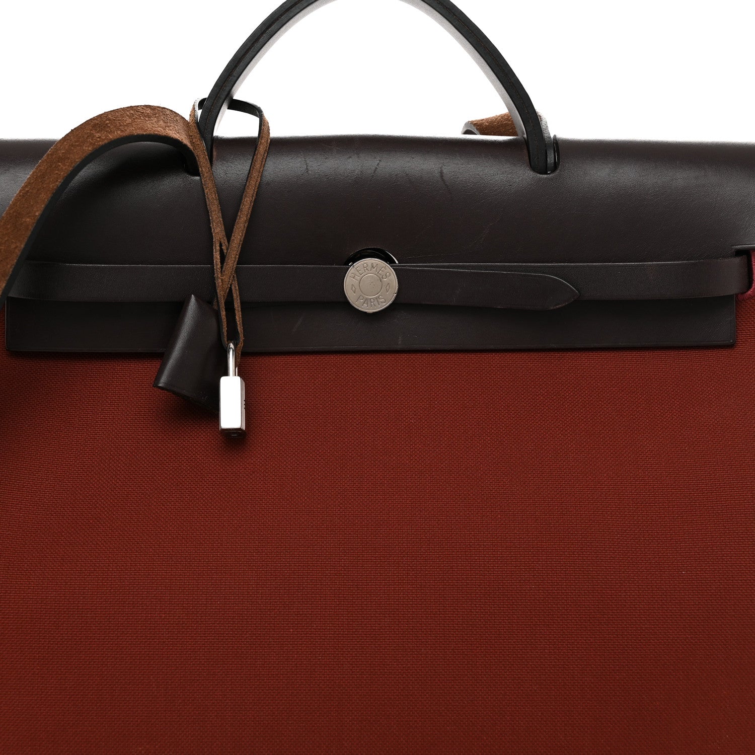 Hermes Toile Vache Hunter Herbag Zip 39 MM Rouge H Ebene 9 of 12