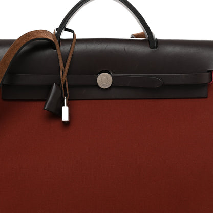 Hermes Toile Vache Hunter Herbag Zip 39 MM Rouge H Ebene 9 of 12