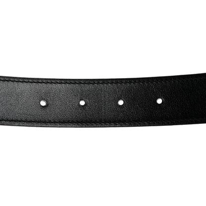 Hermes Box Togo 32mm Martelee H Belt 80 32 Black Gold 6 of 9