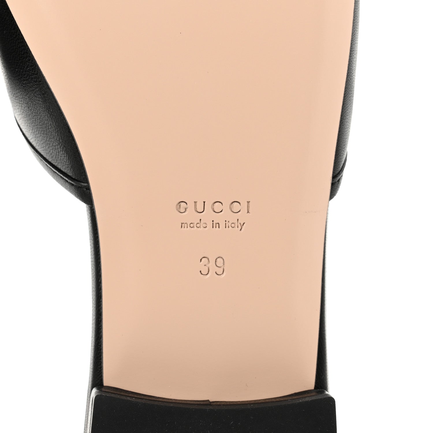 Gucci Nappa Horsebit Flat Slide Sandals 39 Black 6 of 10