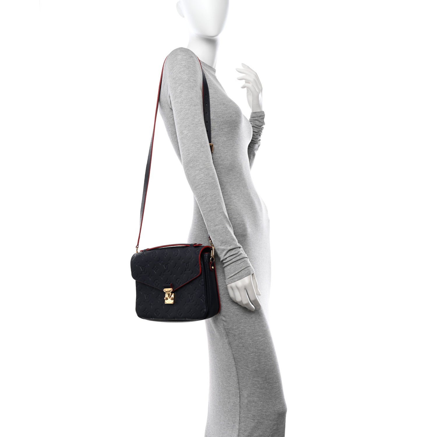 Louis Vuitton Empreinte Pochette Metis Marine Rouge 2 of 12