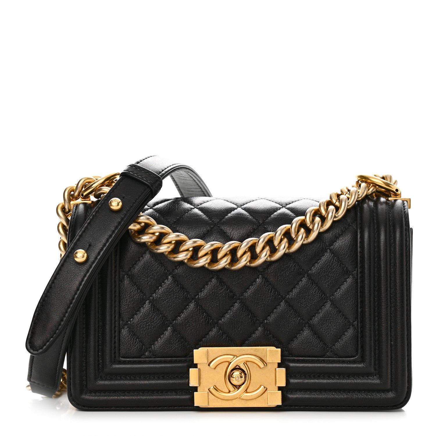 Chanel Calfskin Quilted Small Boy Flap Black 1 of 11