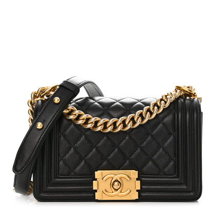 Chanel Calfskin Quilted Small Boy Flap Black 1 of 11