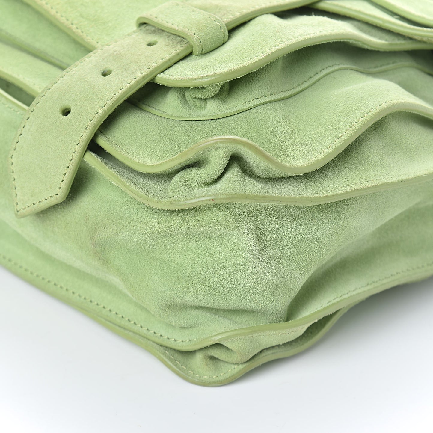 Suede Medium PS1 Satchel Grass