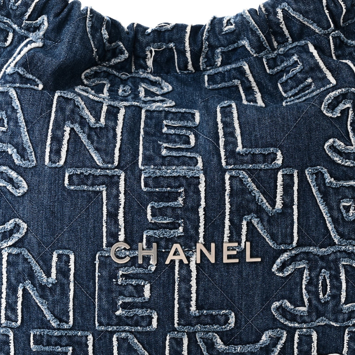 Denim Patchwork Logo 22 Blue