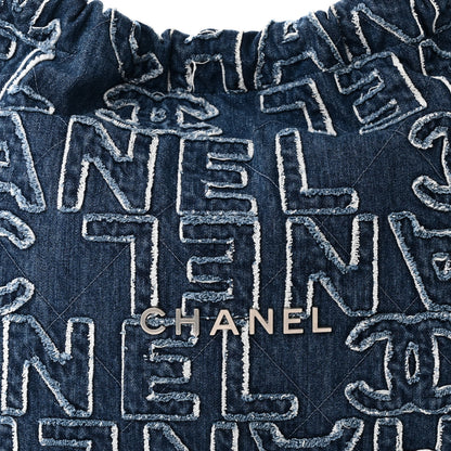 Chanel Denim Patchwork Logo 22 Blue 9 of 11
