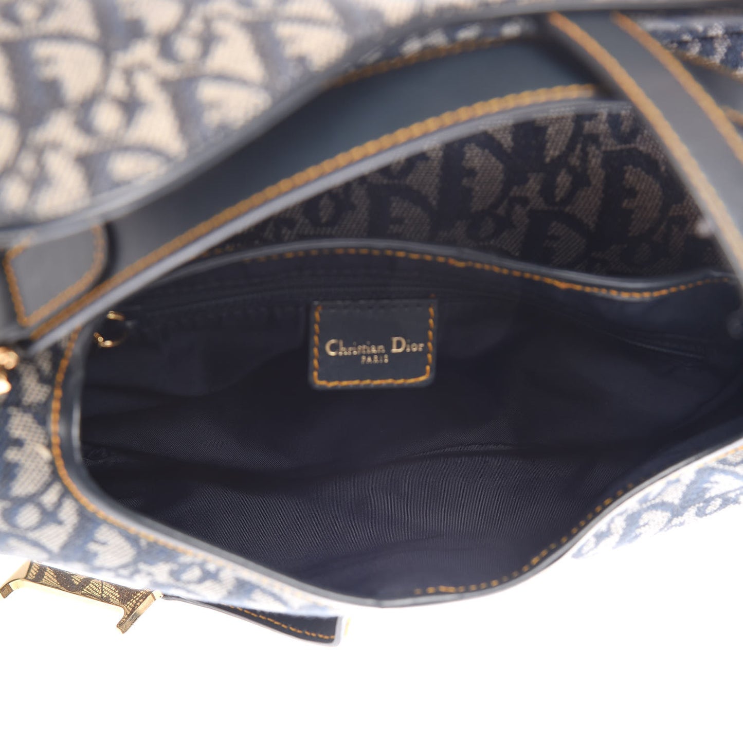 Monogram Saddle Bag Blue