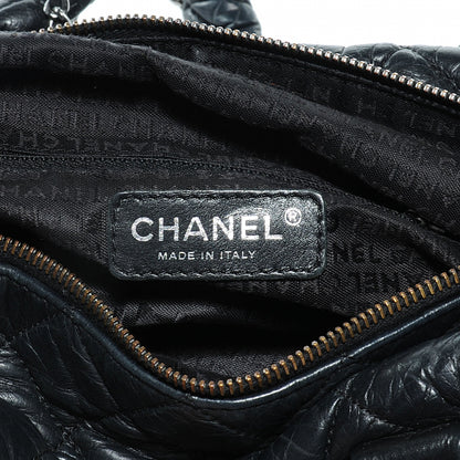 Chanel Distressed Lambskin Lady Braid Small Tote Black 3 of 8