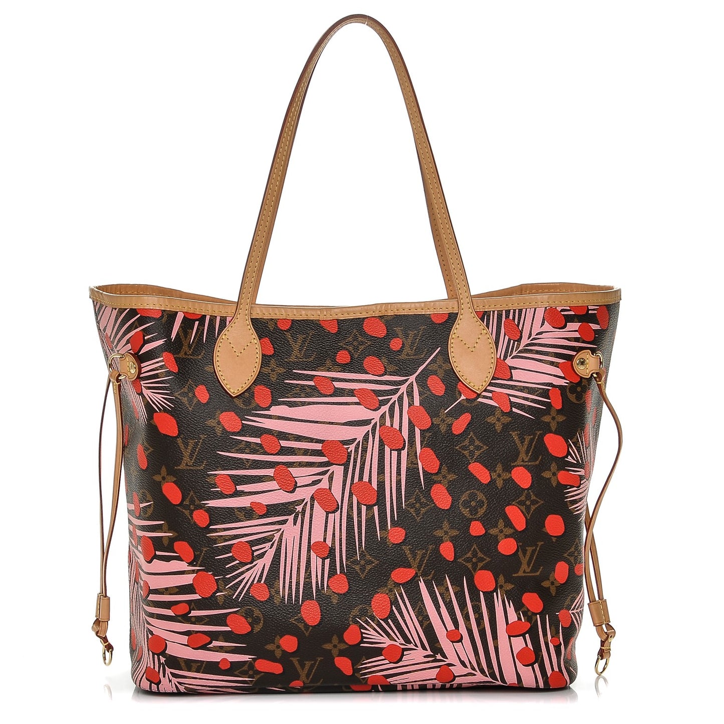 Monogram Jungle Dots Neo Neverfull MM Sugar Pink Poppy