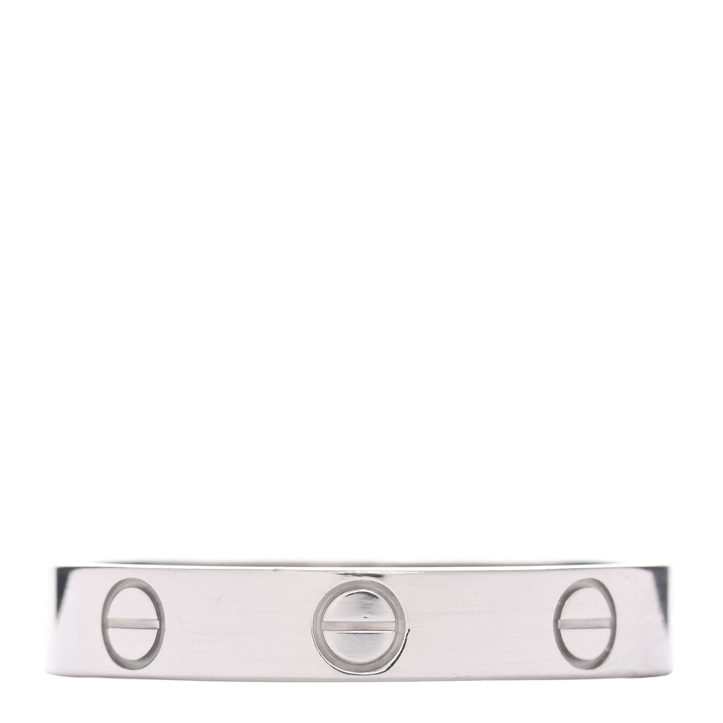 18K White Gold 3.5mm LOVE Wedding Band Ring 57 8