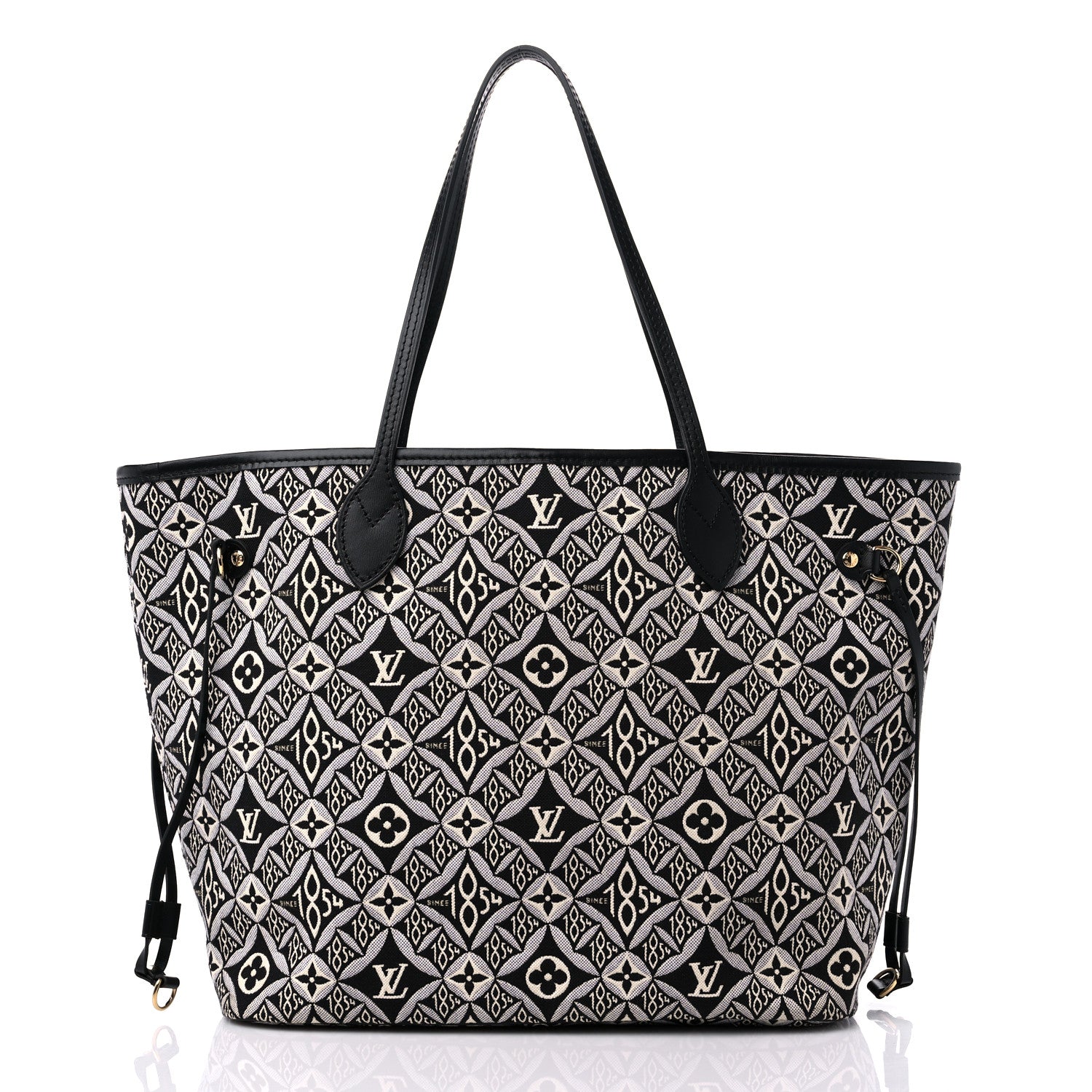 Louis Vuitton Jacquard Since 1854 Neverfull MM Grey 3 of 9