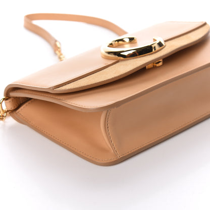 Chloe Calfskin Suede C Clutch With Chain Bleached Brown 8 of 10