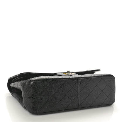 Chanel Caviar Quilted Jumbo Double Flap Black 4 of 10