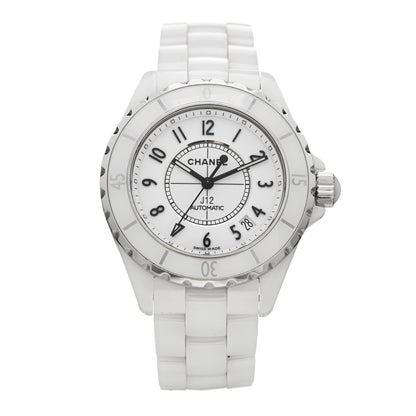 Chanel Stainless Steel Ceramic 38mm J12 Automatic Watch White 1 of 4
