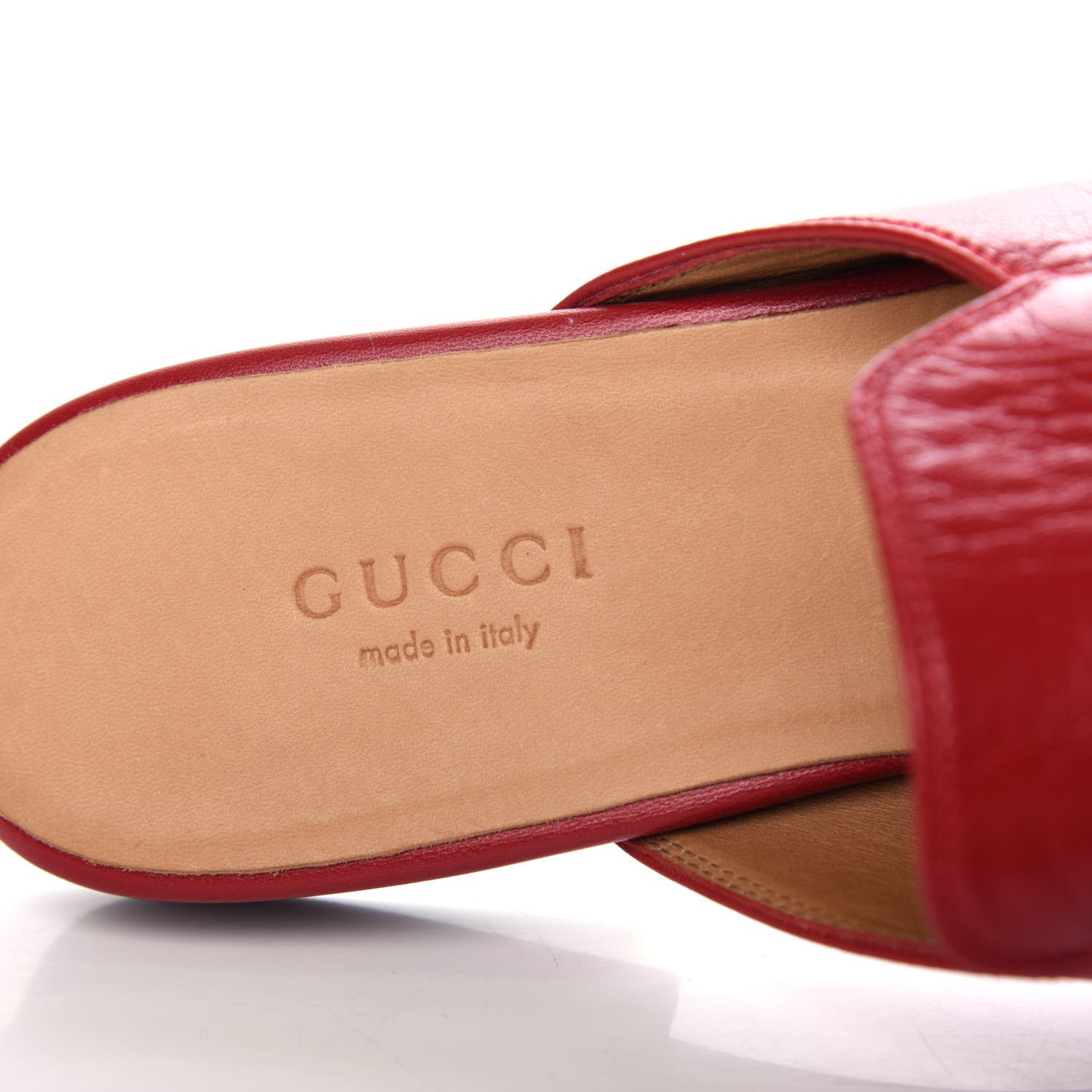 Gucci Malaga Kid Womens Princetown Slippers 37 Hibiscus Red 8 of 10