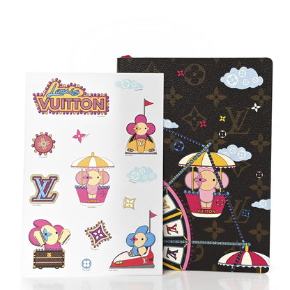 Louis Vuitton Monogram 2020 Christmas Animation Big Wheel Notebook MM Rose Ballerine 3 of 7