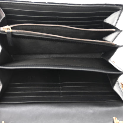 Gucci Velvet Matelasse GG Marmont Chain Wallet Black 5 of 12