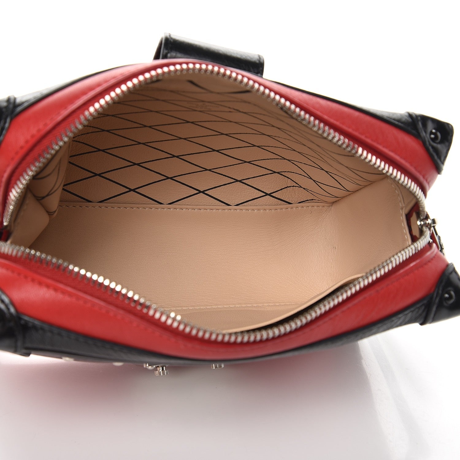 Louis Vuitton Calfskin Petite Malle Soft MM Rouge 5 of 8