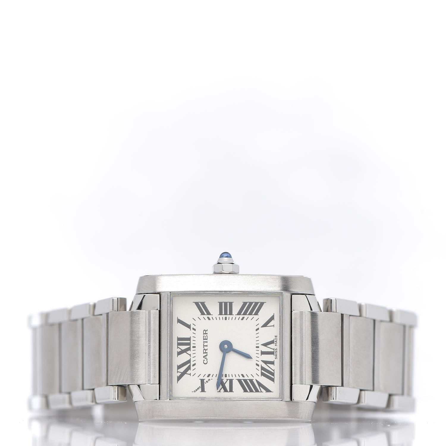 Cartier Stainless Steel 20mm Tank Francaise Quartz Watch 3 of 8