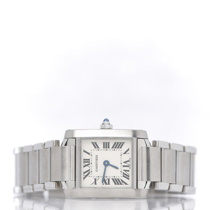 Cartier Stainless Steel 20mm Tank Francaise Quartz Watch 3 of 8